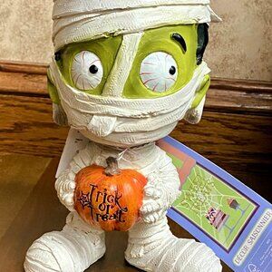 🎃 Cute Mummy “Trick or Treat” Halloween Figurine